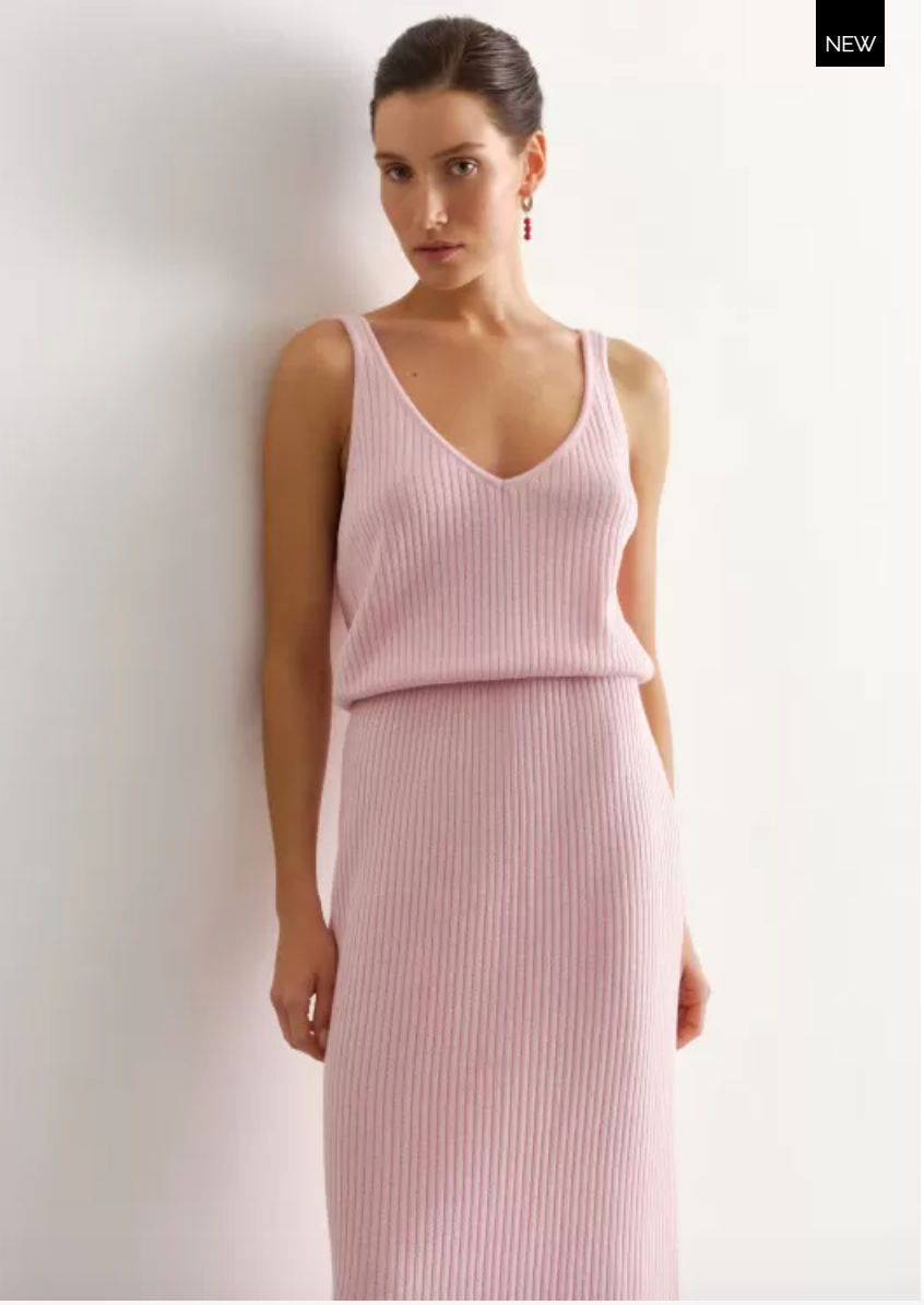 Knit Sundress by Nenya Apparel Nenya Pink
