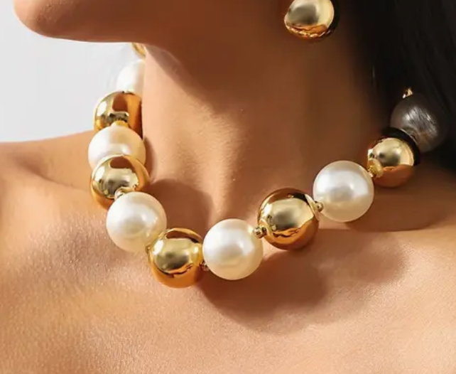 Ball Bead Necklace by Hoopla Style Necklace HoopLa Style