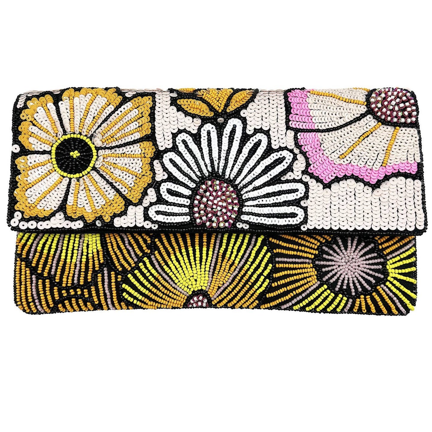 Multi Floral Beaded Bag Handbag LUV & Co.
