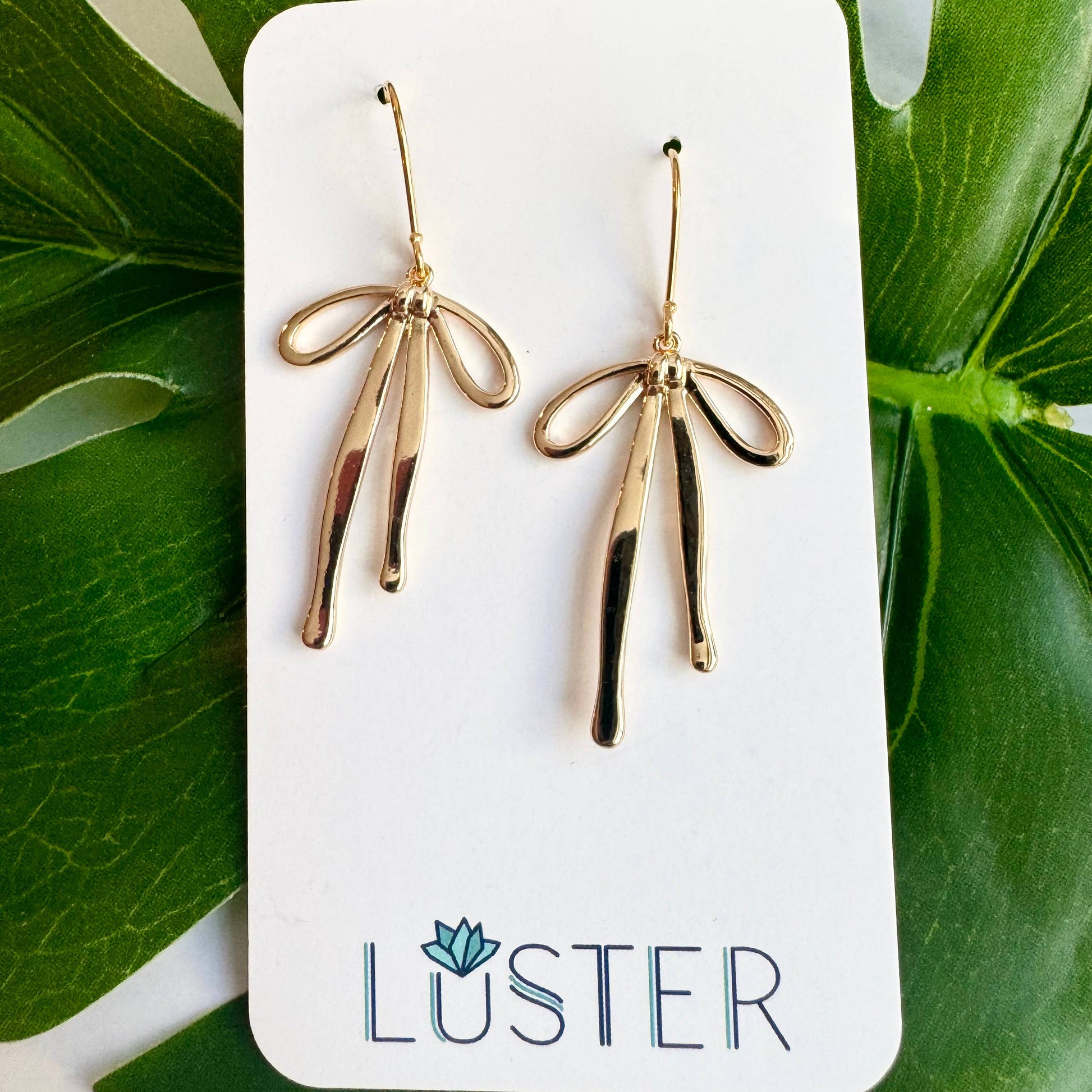 Bowtie Dangle Earrings by Luster Accessories LUSTER