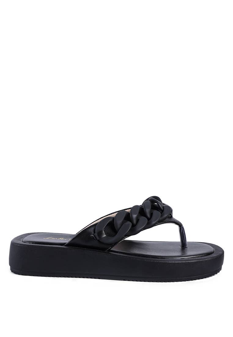 Link Chain Thong Flats by Rag Company Footwear Rag Company