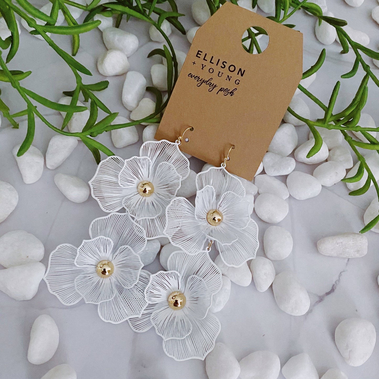 Royal Garden Double Bloom Earrings Accessories Ellison+Young