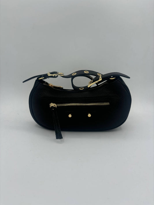 Adjustable shoulder bag in genuine leather Handbag Nanabags Sable