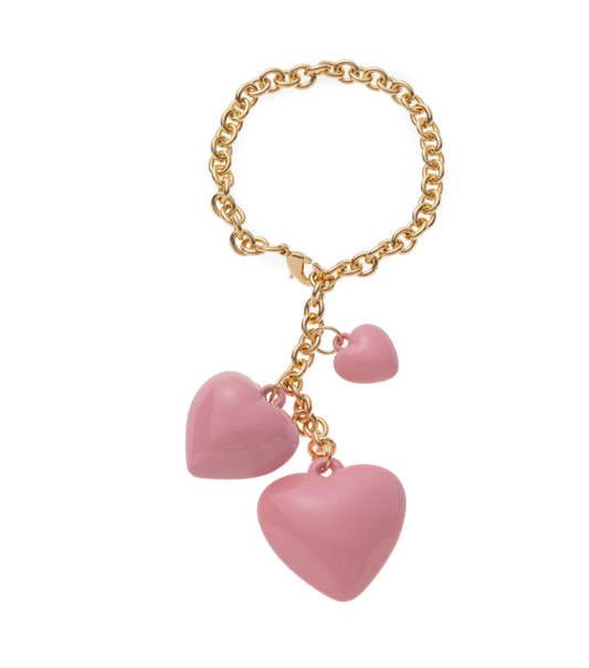 Have a Heart- Triple Heart Bracelet- Enamel Jewelry HoopLa Style
