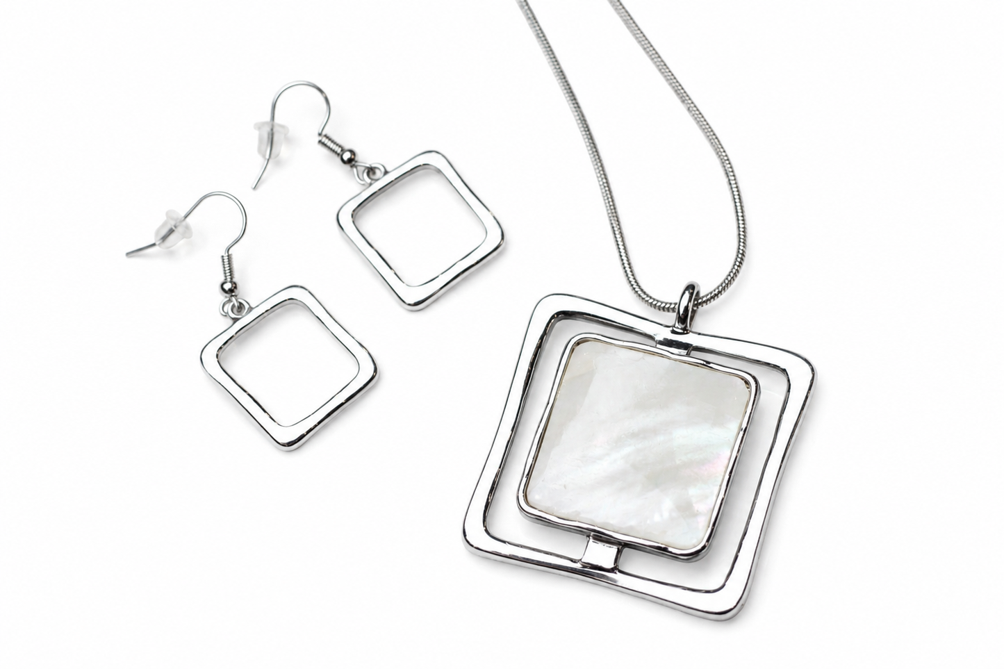 Modern Frame Earrings Earrings King of Glitz