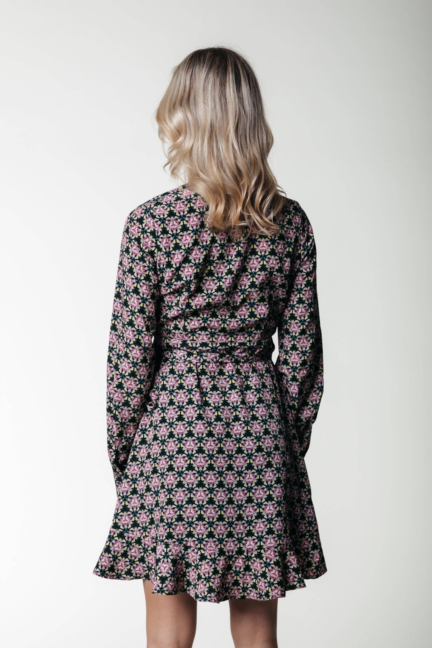 Telsi Wrap Dress L/S by Colourful Rebel Apparel Colourful Rebel