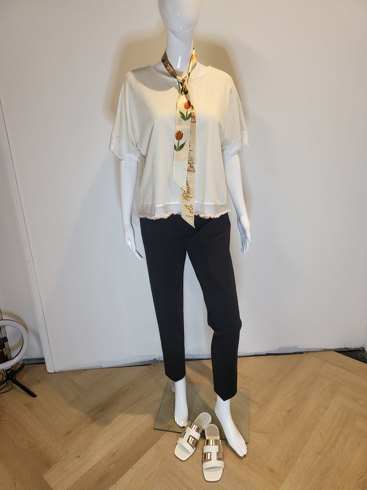 Tapered Leg Cigarette Pant by Paolo Tricot