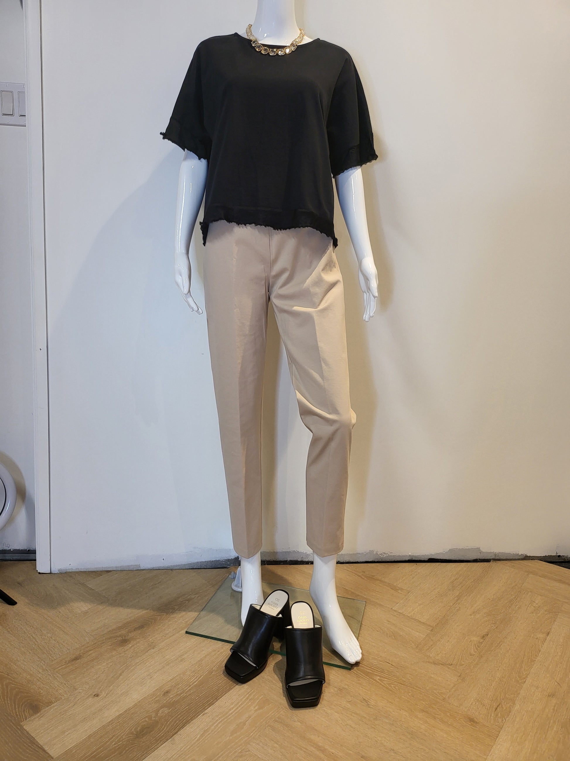 Tapered Leg Cigarette Pant by Paolo Tricot Trouser Paolo Tricot