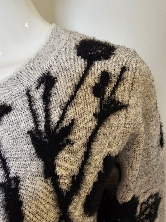 Monochrome Knit Sweater by Liverpool Sweater Liverpool Grey