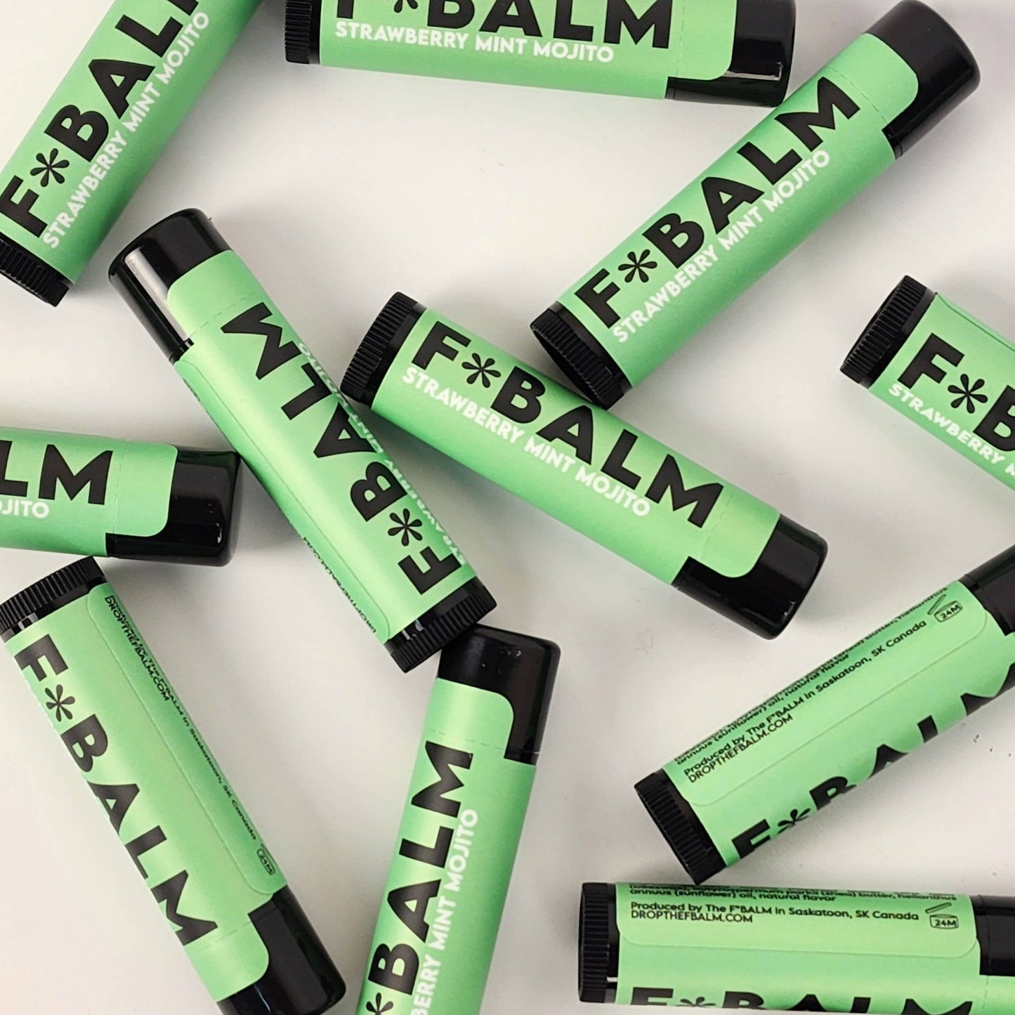 The F*Balm - COCKTAIL Strawberry Mint Mojito Flavoured Lip Balm