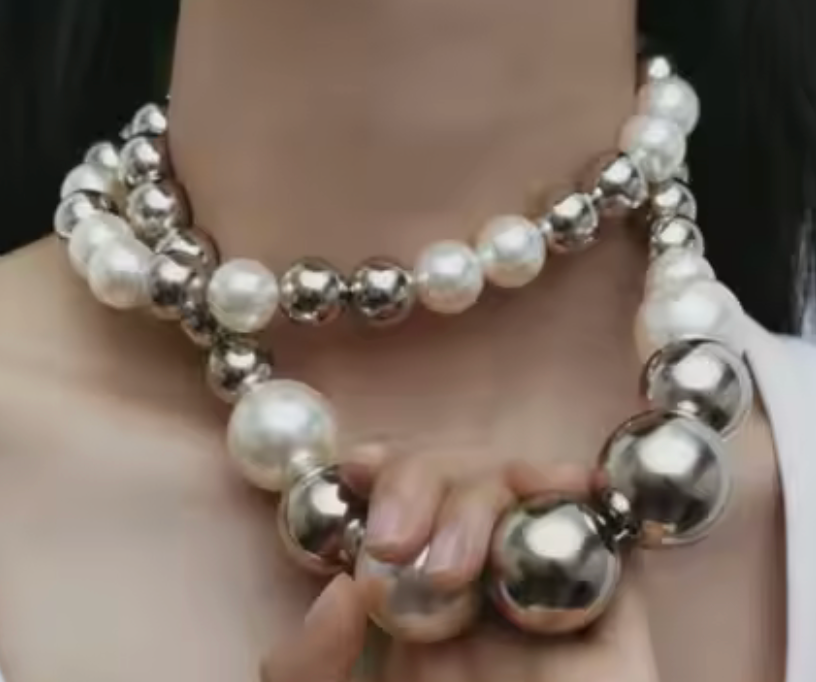 Ball Bead Necklace by Hoopla Style Necklace HoopLa Style