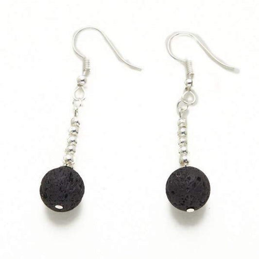 Lava Stone Ball Earrings by Suzie Blue Jewelry Suzie Blue Canada
