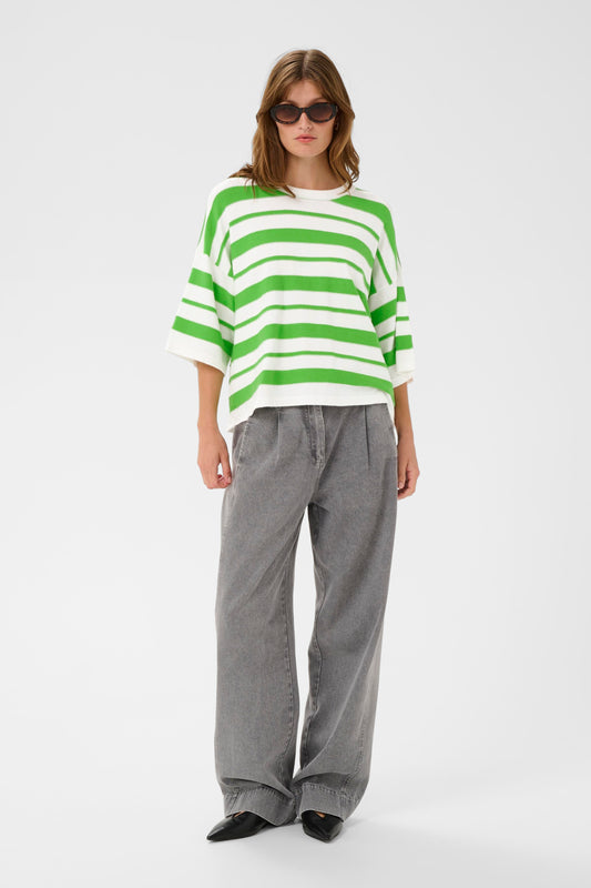 Striped Fine Knit Sweater by Soaked in Luxury Knit Tops Soaked In Luxury