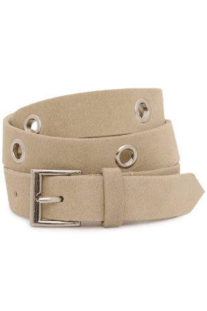 Eyelets Suede Belt by Soaked