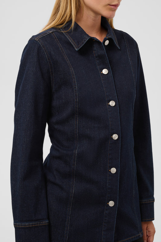 Sabino Tailored Denim Shirt by Soaked in Luxury