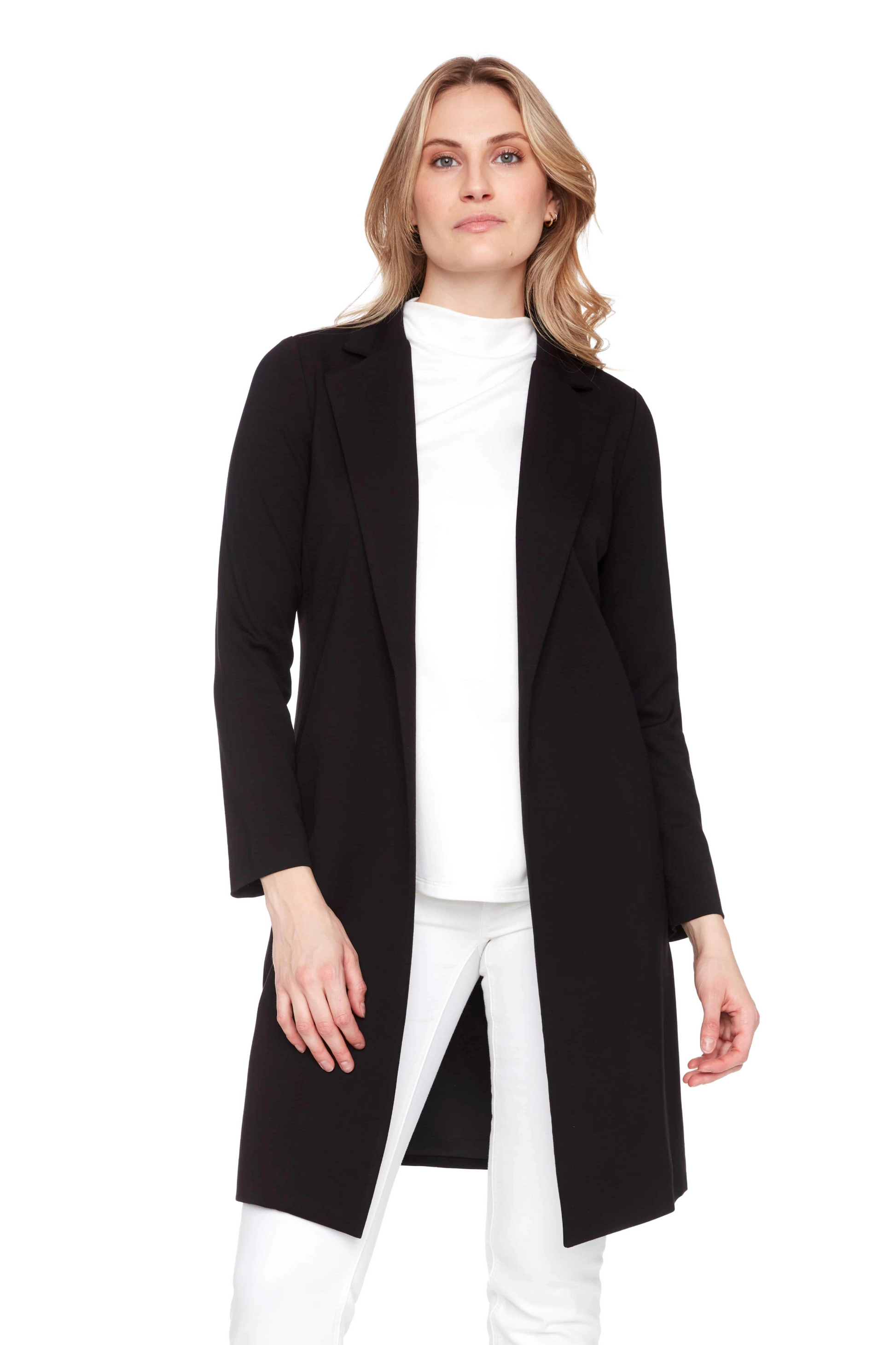The Long Blazer by Up! Jackets & Blazers up! Black