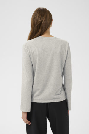 Long Sleeve Shimmer T-shirt by Saint Tropez Apparel Saint Tropez