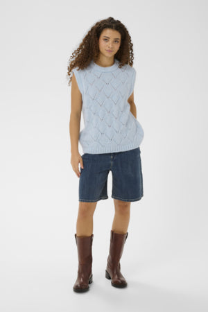 Polina Denim Shorts by Saint Tropez Shorts Saint Tropez