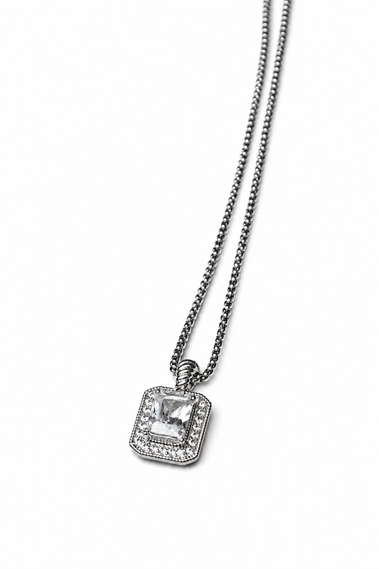 Crystal Halo Necklace Necklace King of Glitz