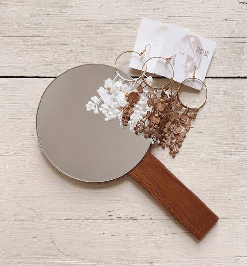 Duo des Fleurs Earrings by This Ilk Accessories This Ilk White