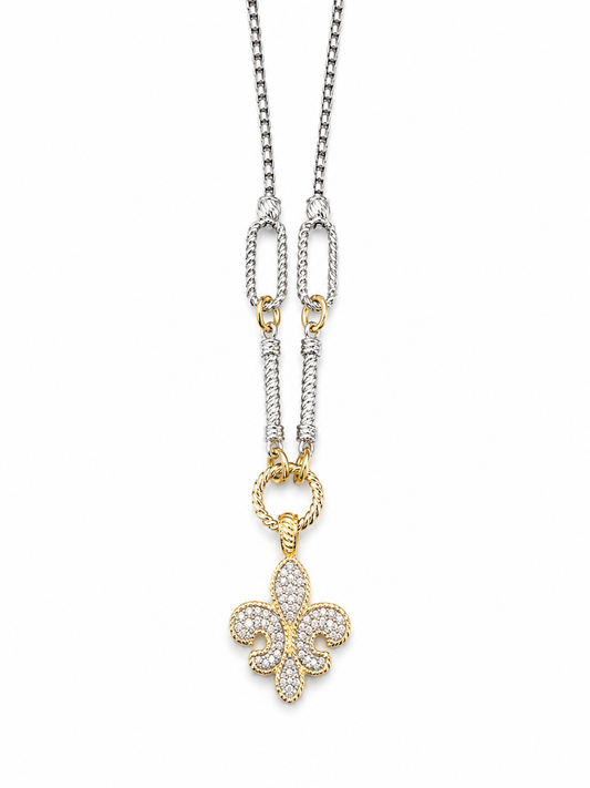 Fleur Lumière Necklace Accessories King of Glitz