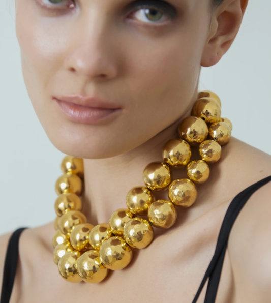 Ball Bead Necklace by Hoopla Style Necklace HoopLa Style