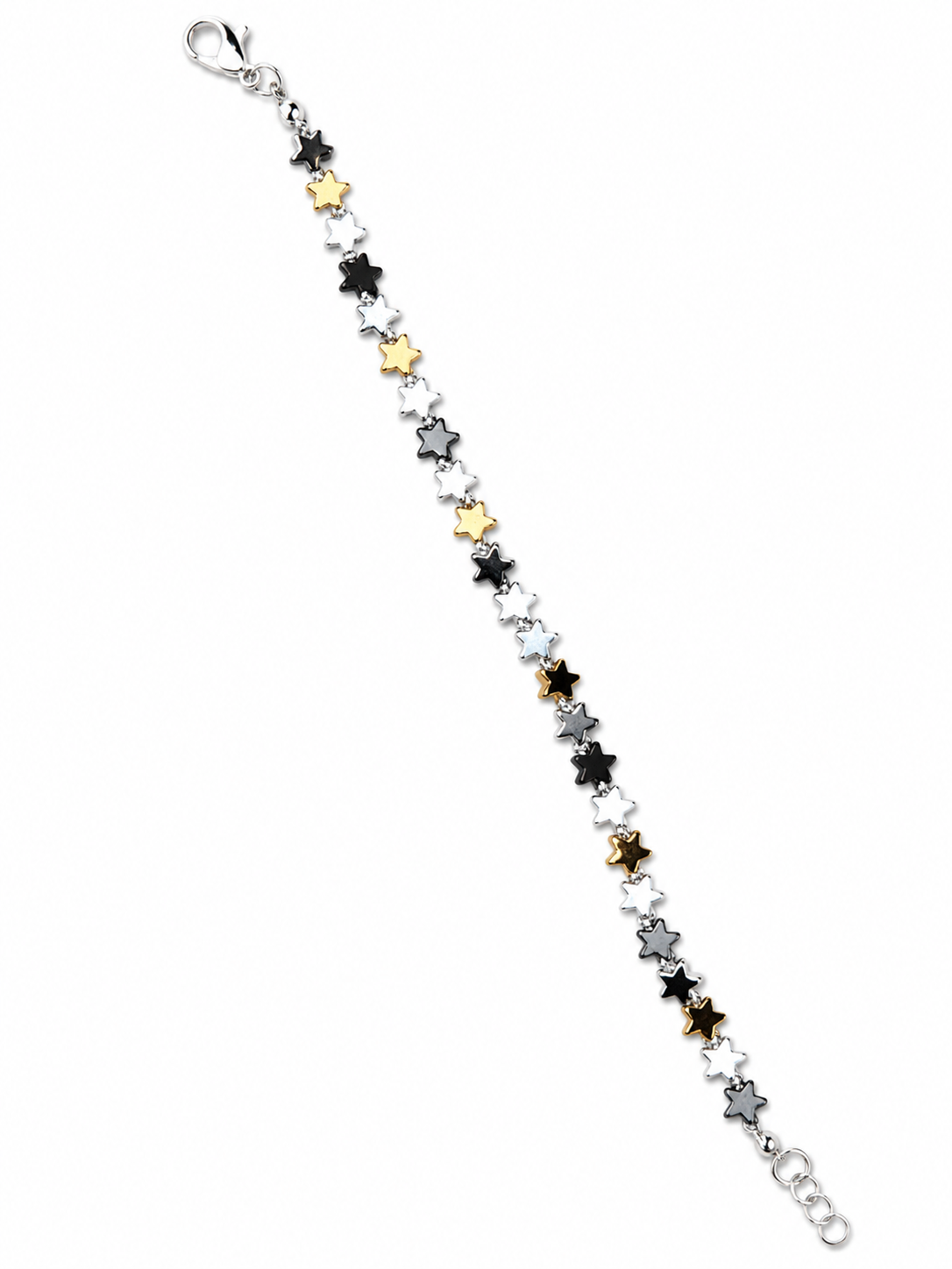 Multi Tone Star Bracelet Bracelet King of Glitz