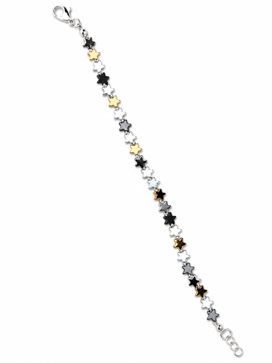 Multi Tone Star Bracelet Bracelet King of Glitz