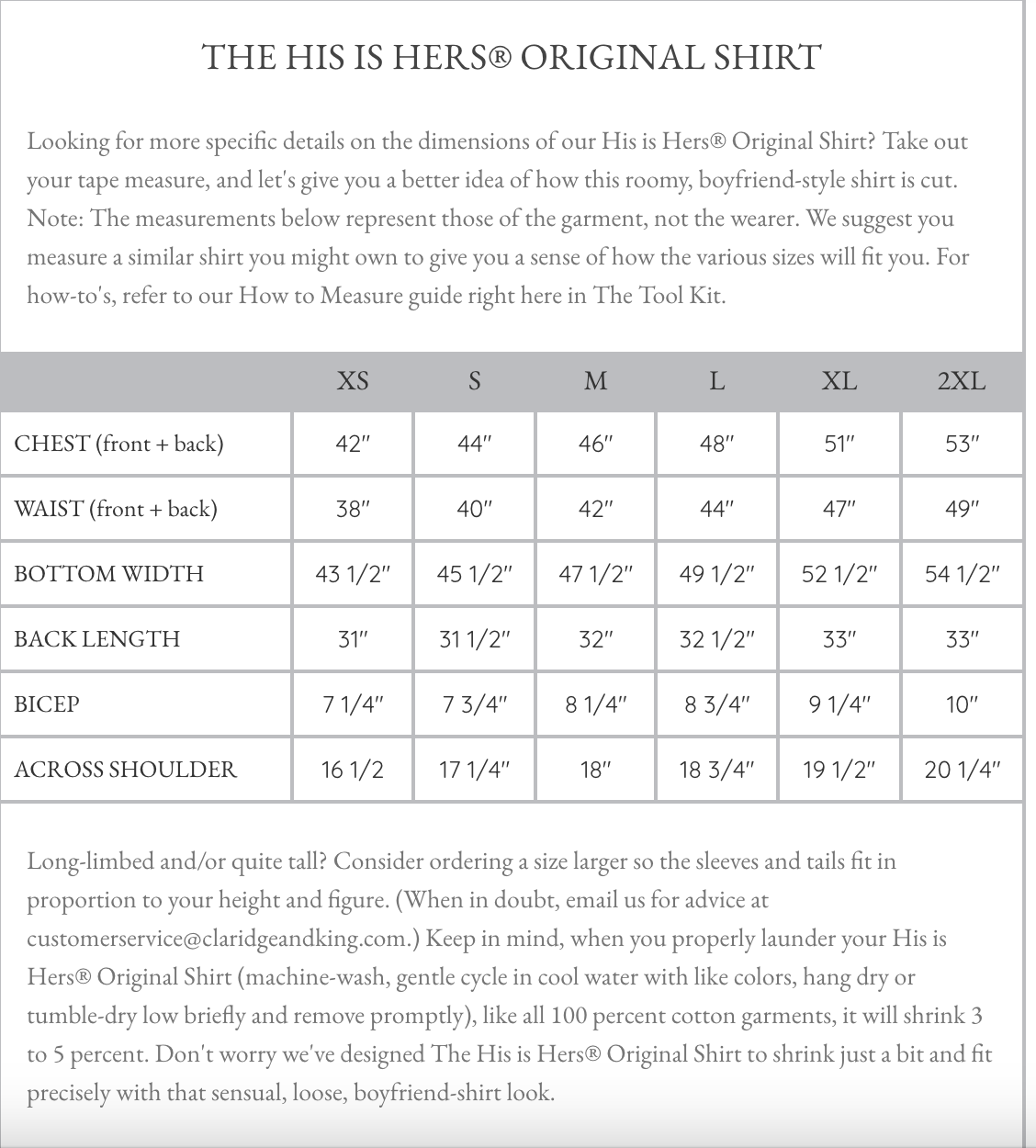 The His is Hers Original Shirt by Claridge + King - 75% Off!