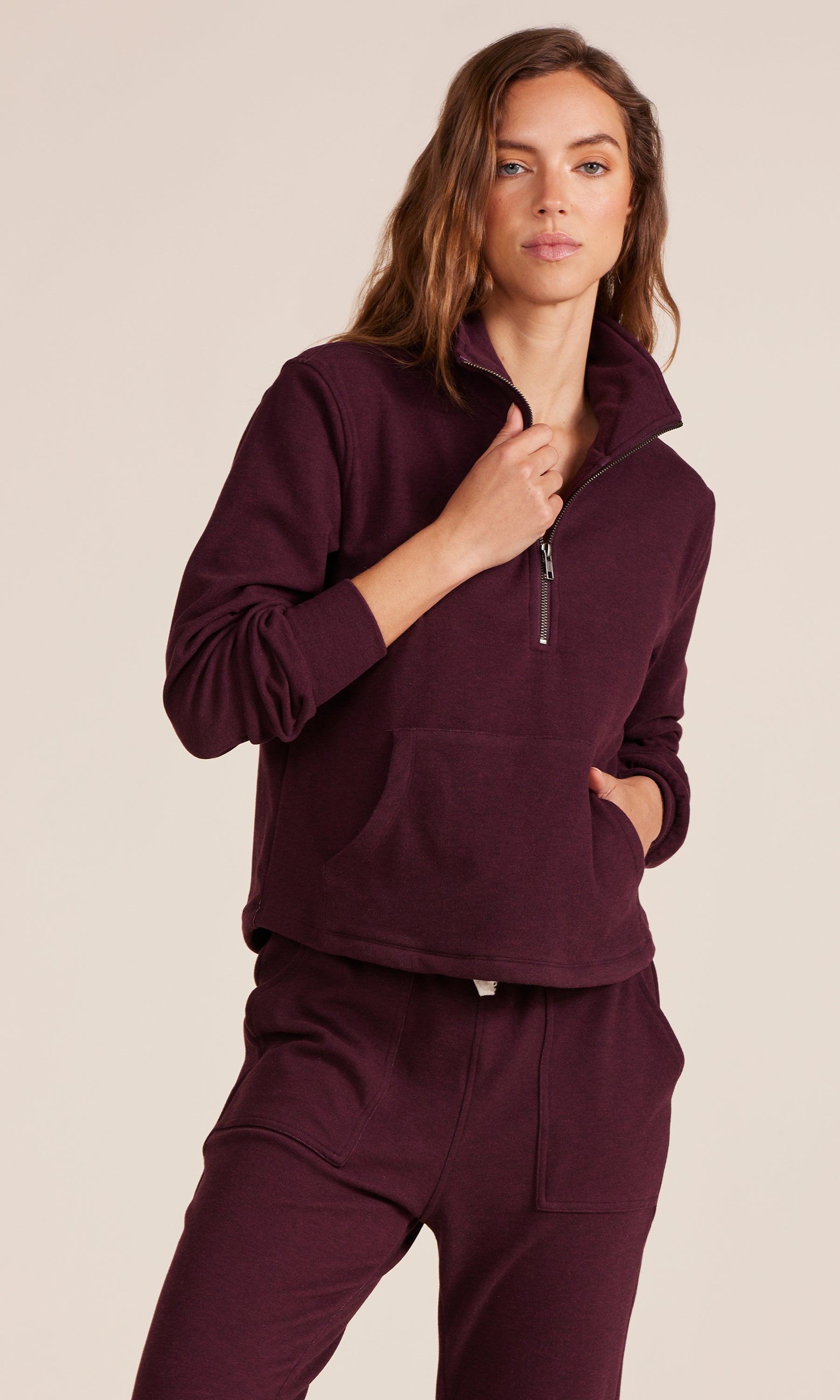 1/2 Zip Pullover sweatshirt Bobi Canada Port