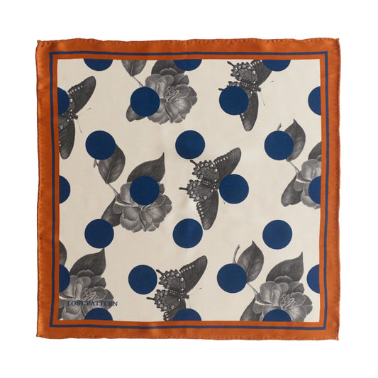 Silk Pocket Square by Lost Pattern NYC Accessories Lost Pattern NYC Caramel