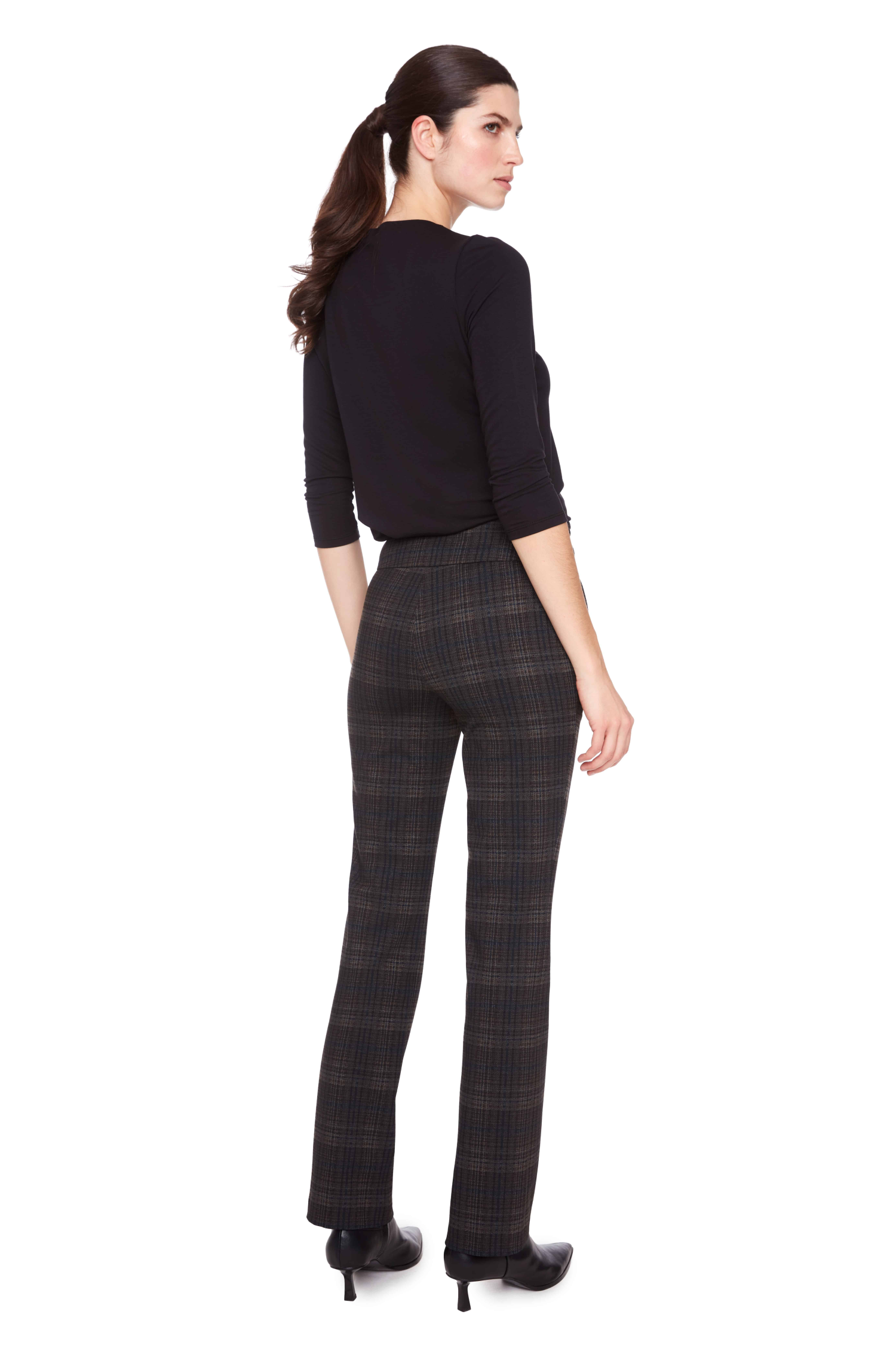 Plaid Pull-On Pant by Up! Bottoms up!
