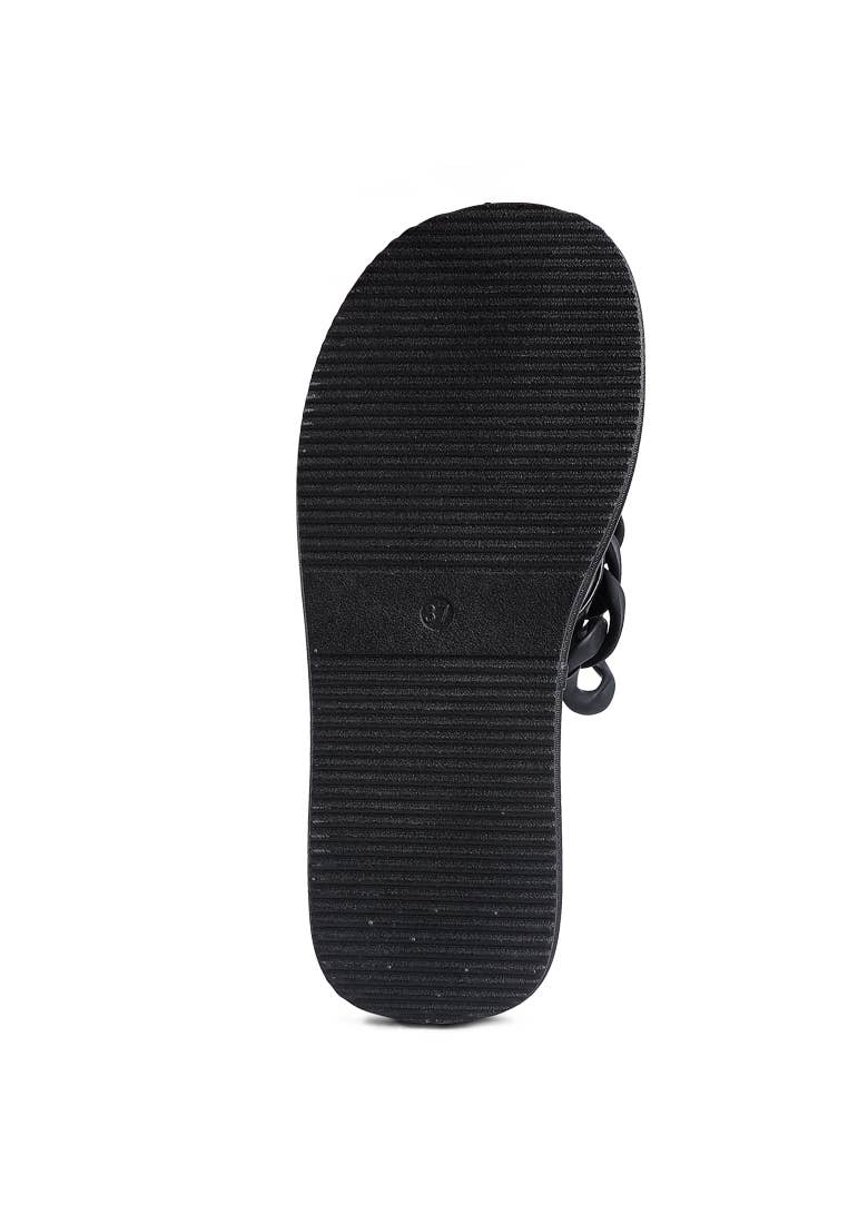 Link Chain Thong Flats by Rag Company Footwear Rag Company