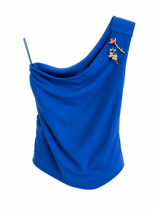 One Shoulder Top with Details by Hilary MacMillan
