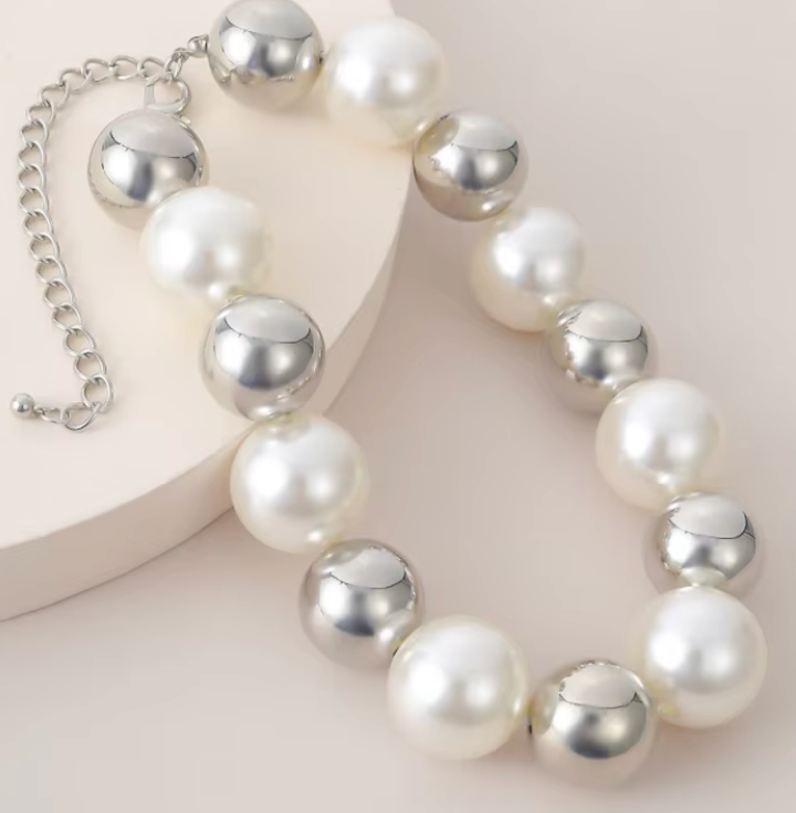 Ball Bead Necklace by Hoopla Style Necklace HoopLa Style