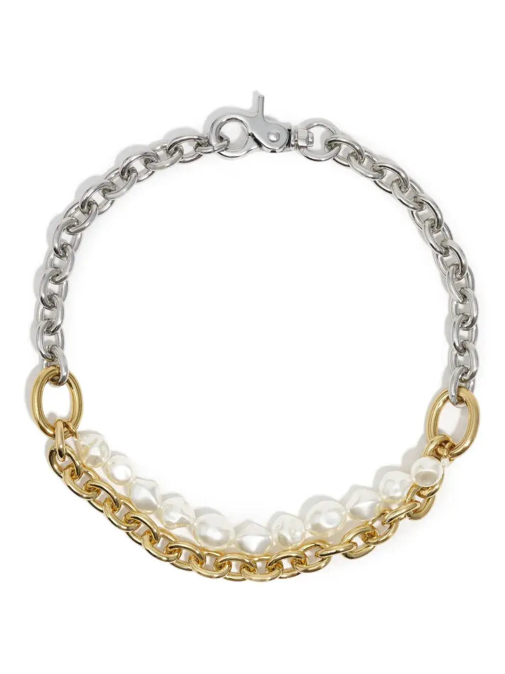 HoopLa - Biche Necklace- The mix of Pearls and Chains Accessories HoopLa