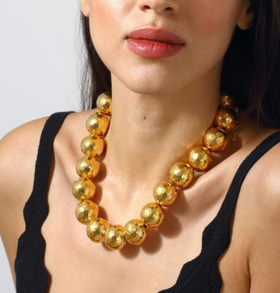 Ball Bead Necklace by Hoopla Style Necklace HoopLa Style