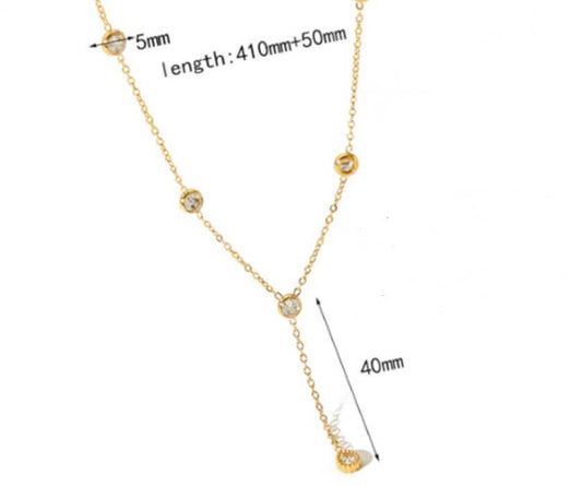 Lariat Diamonds by HoopLa Jewelry HoopLa Necklace