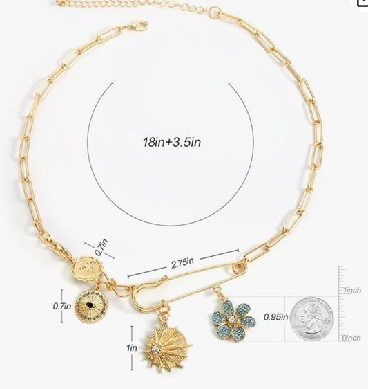 The Storyteller Charm Necklace Necklace HoopLa