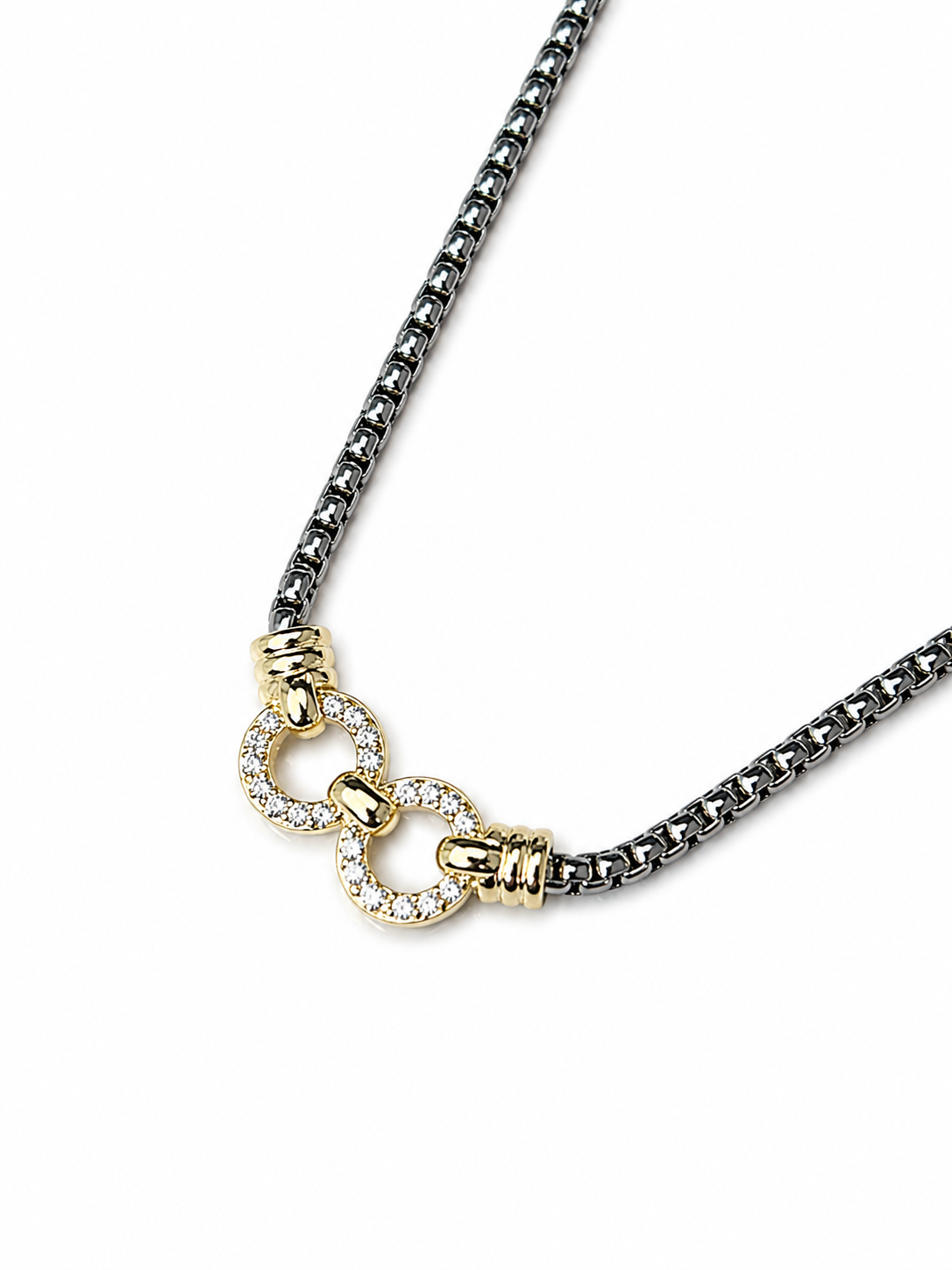 Linked Crystal Necklace Maison Khloe