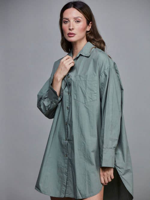 Boyfriend Cotton Shirt by Sixty Days Apparel SixtyDays