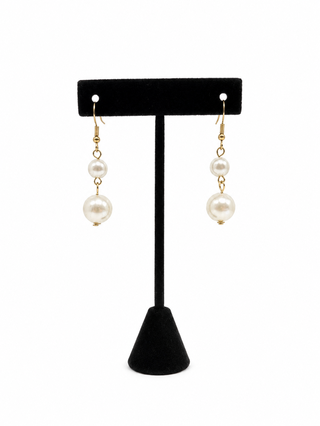 Pearl Drop Earrings Accessories King of Glitz