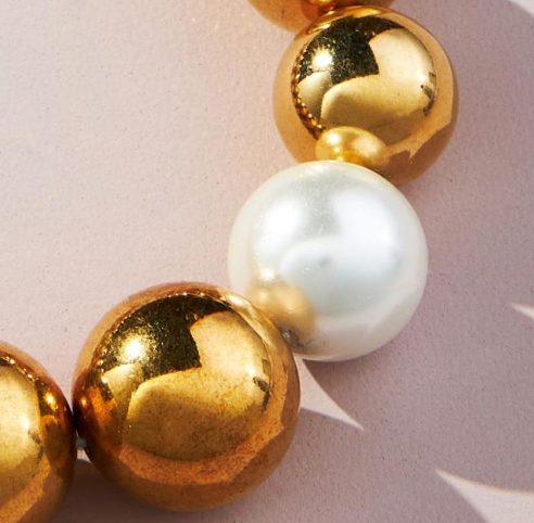 Ball Bead Necklace by Hoopla Style Necklace HoopLa Style