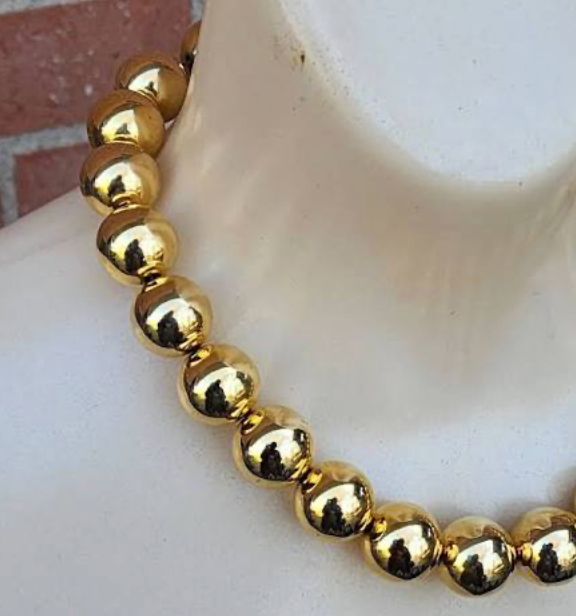 Ball Bead Necklace by Hoopla Style Necklace HoopLa Style