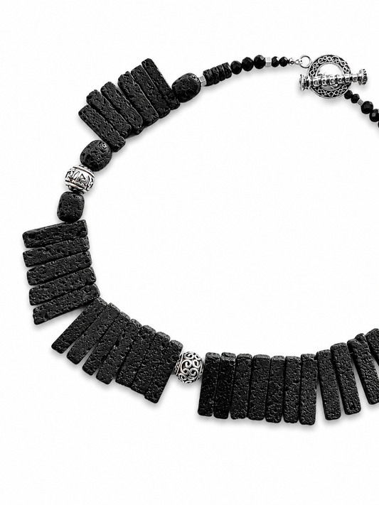Lave Fringe Necklace by Rhondi Rocks Jewelry Rhondi Rocks