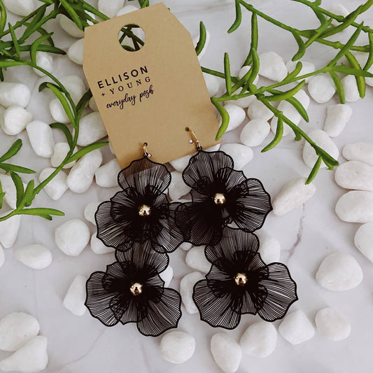 Royal Garden Double Bloom Earrings Accessories Ellison+Young