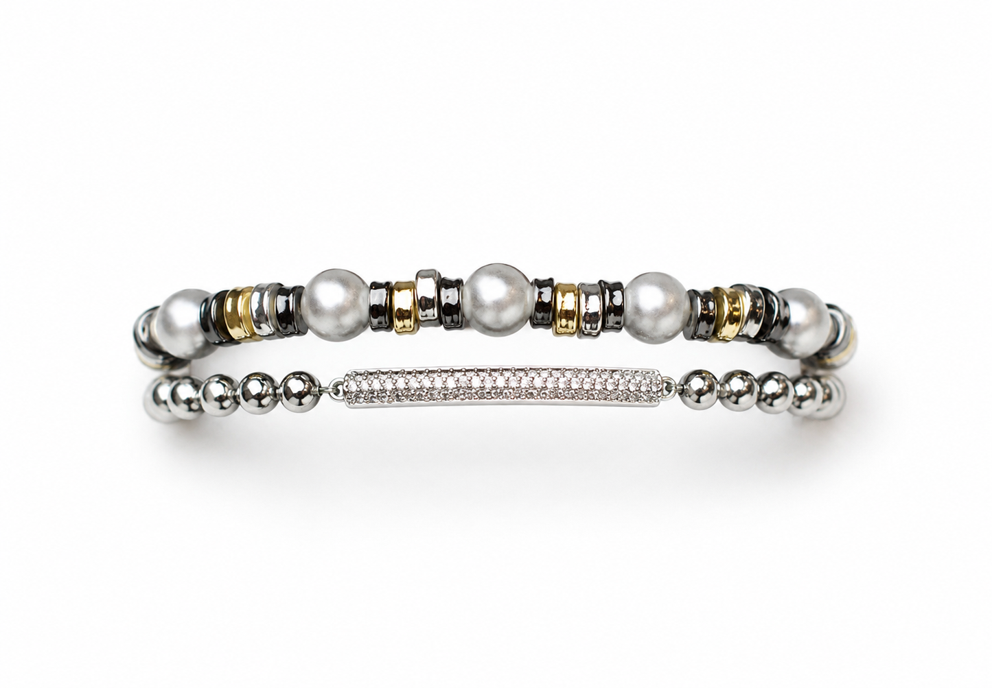 Luxe Beaded Bracelet Stack Bracelet King of Glitz