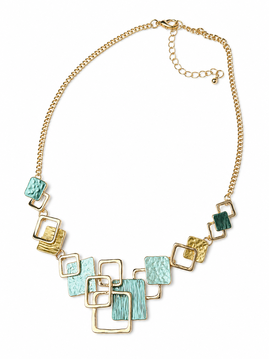 Modern Tile Statement Necklace Maison Khloe