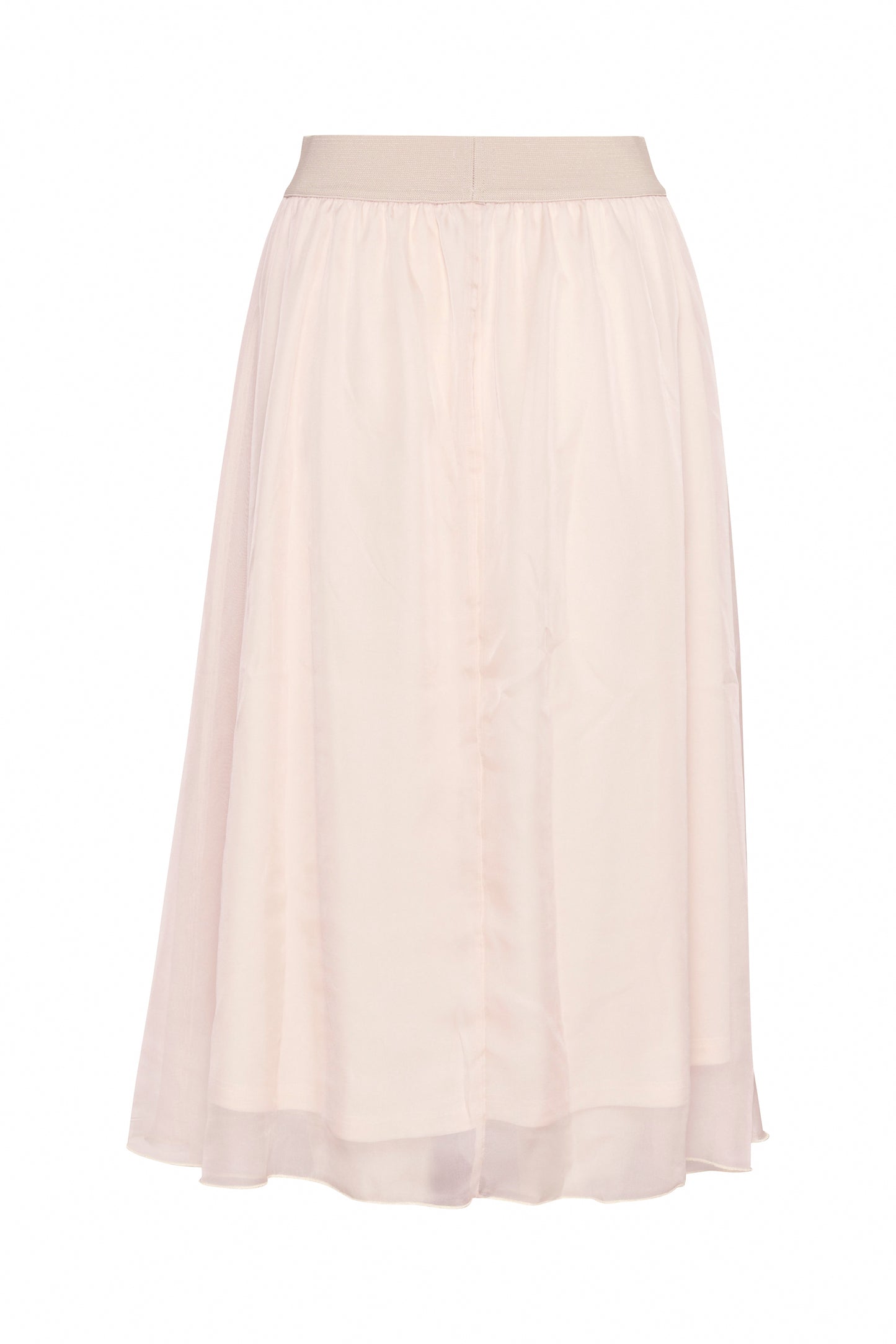 Elegant Layered Midi Skirt by Saint Tropez Skirt Saint Tropez Gray Morn