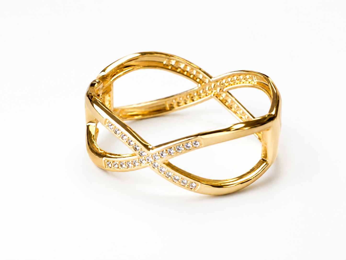 Infinity Luxe Bracelet Jewelry King of Glitz Gold